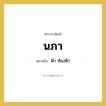 นภา หมายถึงอะไร?, คำราชาศัพท์ นภา หมายถึง ฟ้า ท้องฟ้า